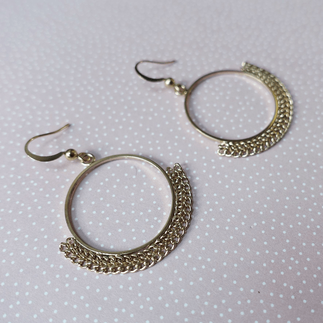 Boucles d'oreille chaînes - Pièce unique