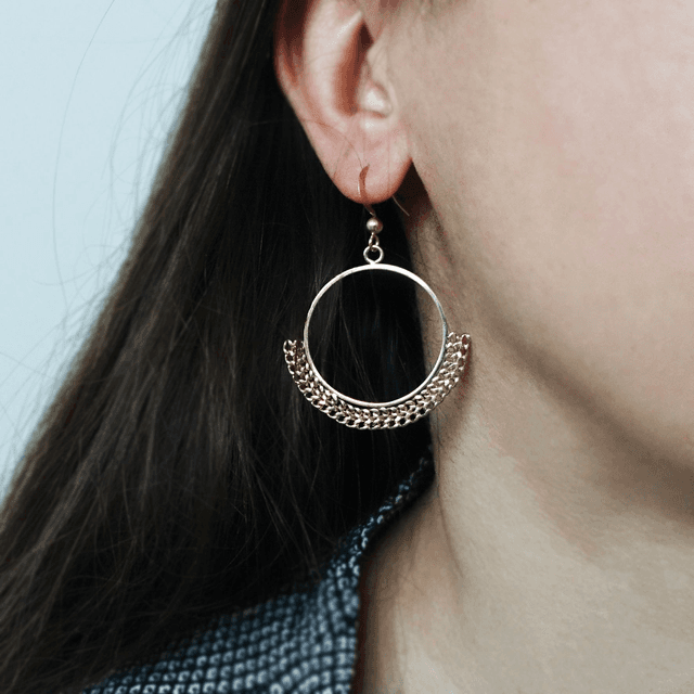 Boucles d&#039;oreille chaînes - Pièce unique