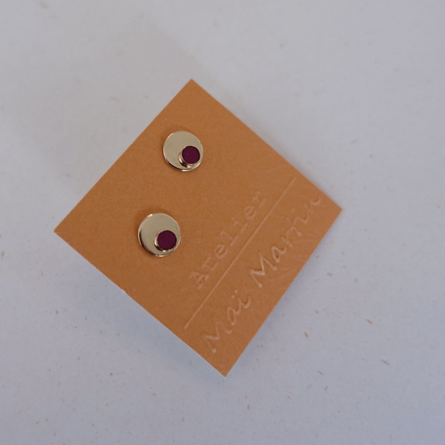 Puces disques et pastilles de cuir - 4 coloris