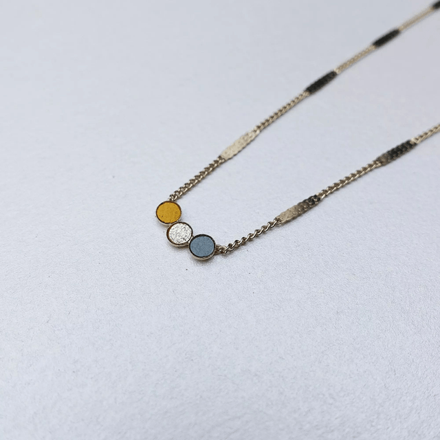 Collier 3 mini ronds - 4 coloris