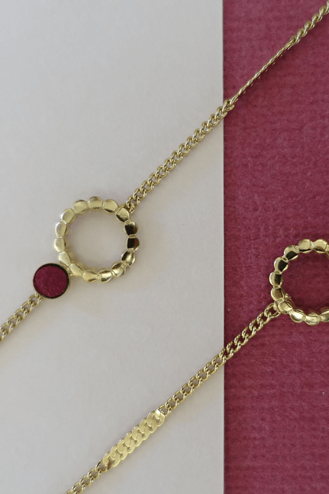 Bracelets mini rond et fleur - 4 coloris