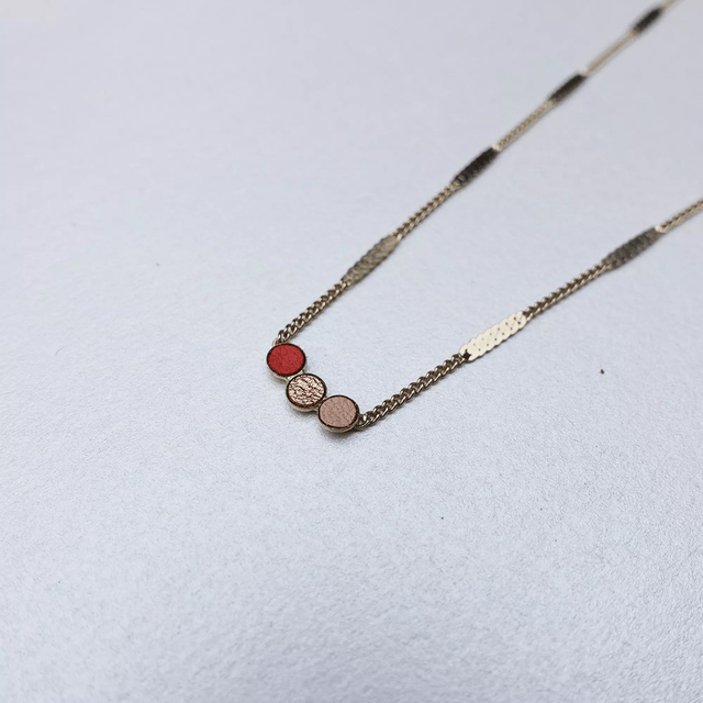 Collier 3 mini ronds - 4 coloris