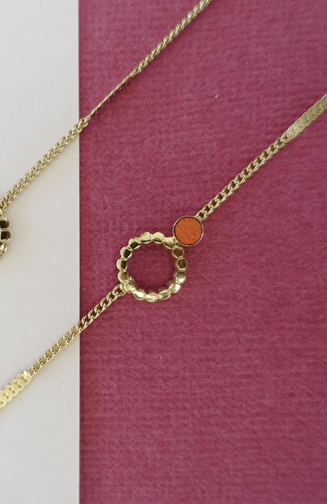 Bracelets mini rond et fleur - 4 coloris