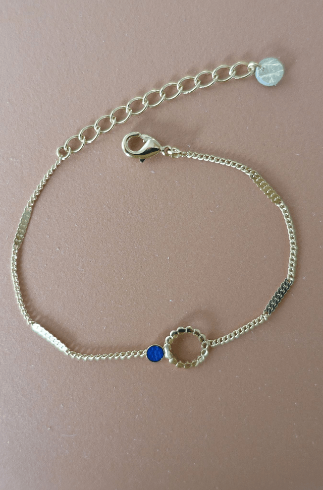 Bracelets mini rond et fleur - 4 coloris